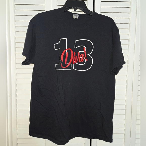 Gildan Tops - Gildan Women's L Black Graphic 13 Diva T-Shirt